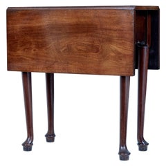 Early 19th Century Georgian Mahogany Drop Leaf Occasional Table
