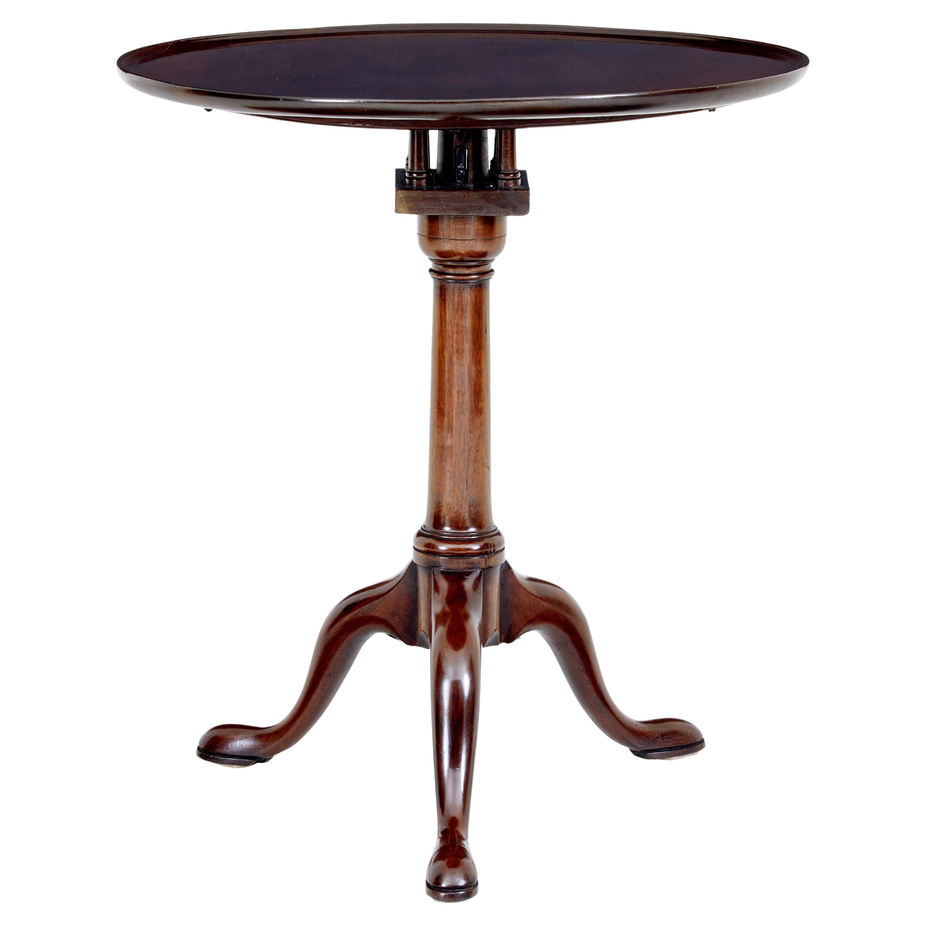 Early 19th century Georgian mahogany tripod table For Sale