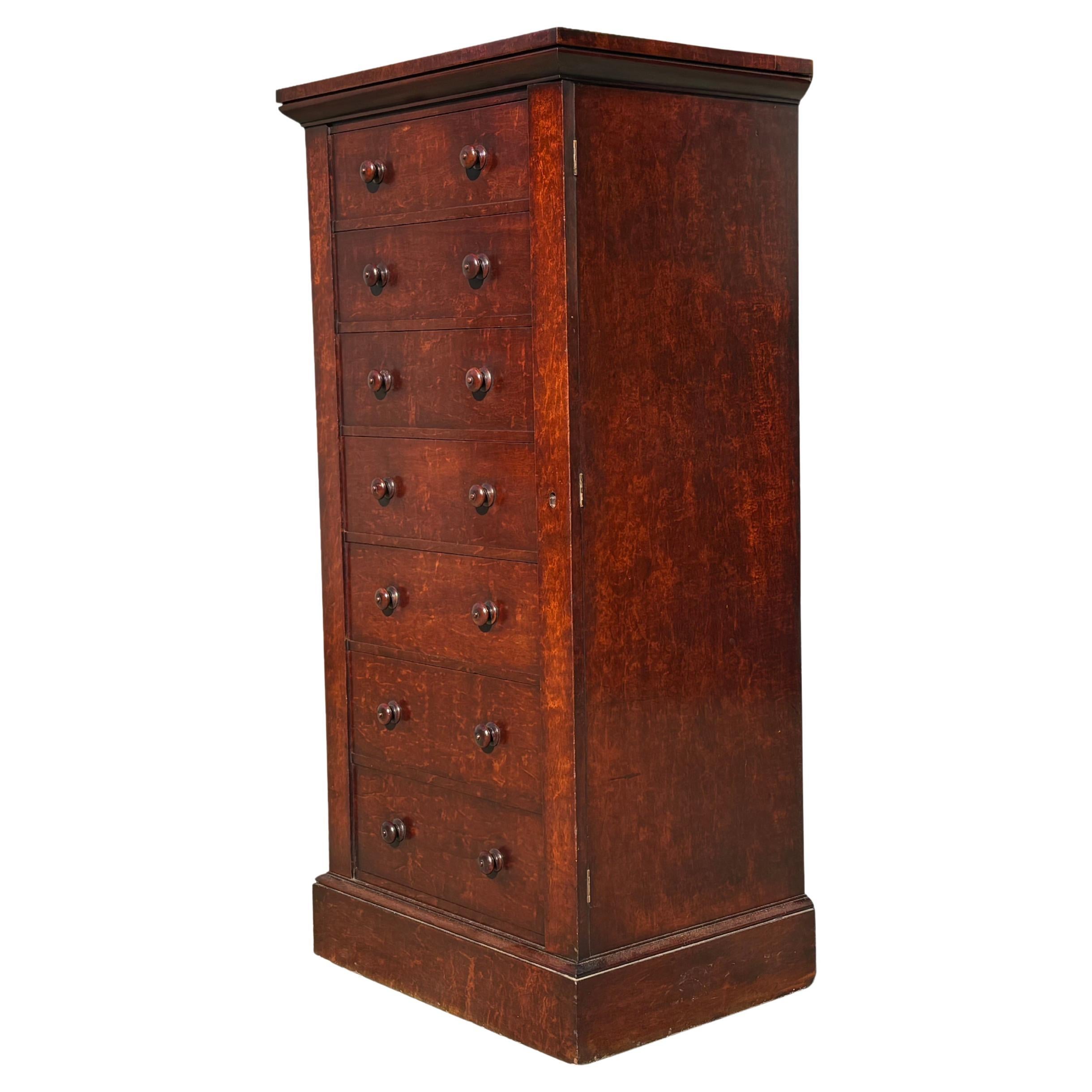 Early 19th Century Georgian Mahogany Wellington Chest of Drawers