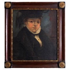 Early 19th Century, Georgian Portrait Painting, Oil on Board, C.1820s