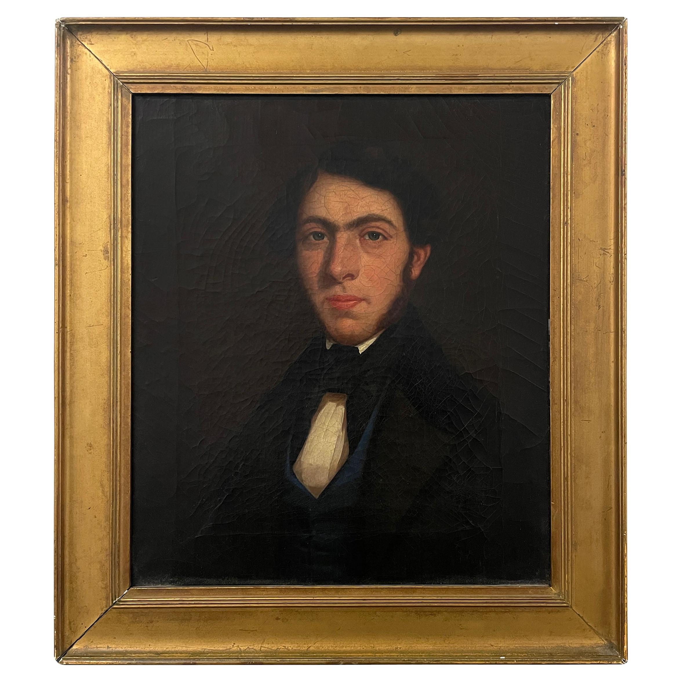 Portrait d'un gentleman au début du 19e siècle, de style géorgien et de l'époque de la Régence