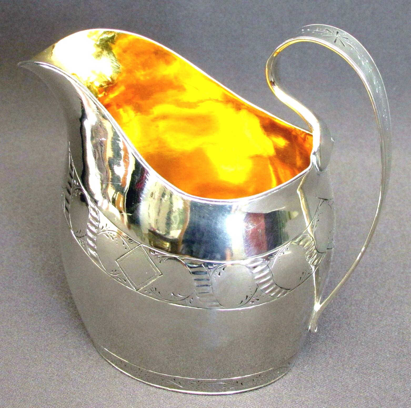 George III Early 19th Century Georgian Sterling Silver Cream Jug, English, Dated 1811 For Sale