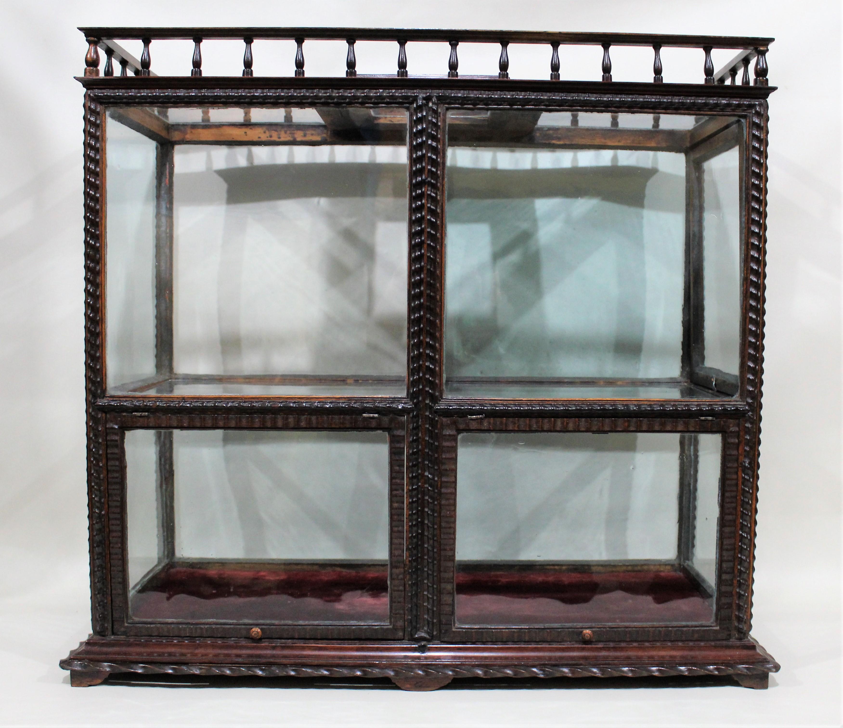 Glass Early 19th Century Georgian Table Top Display Cabinet