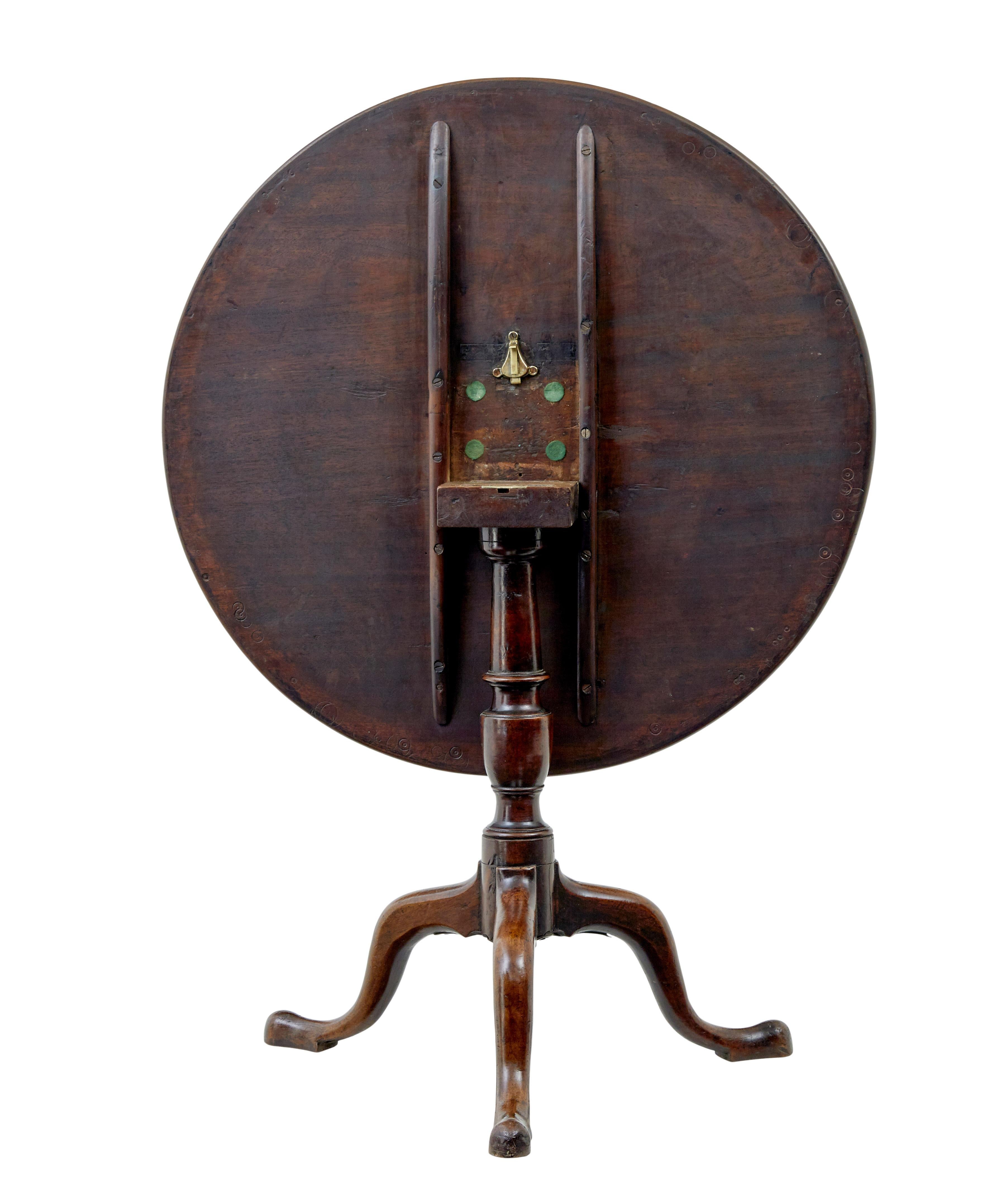 Early 19th century Georgian tripod table In Good Condition For Sale In Debenham, Suffolk