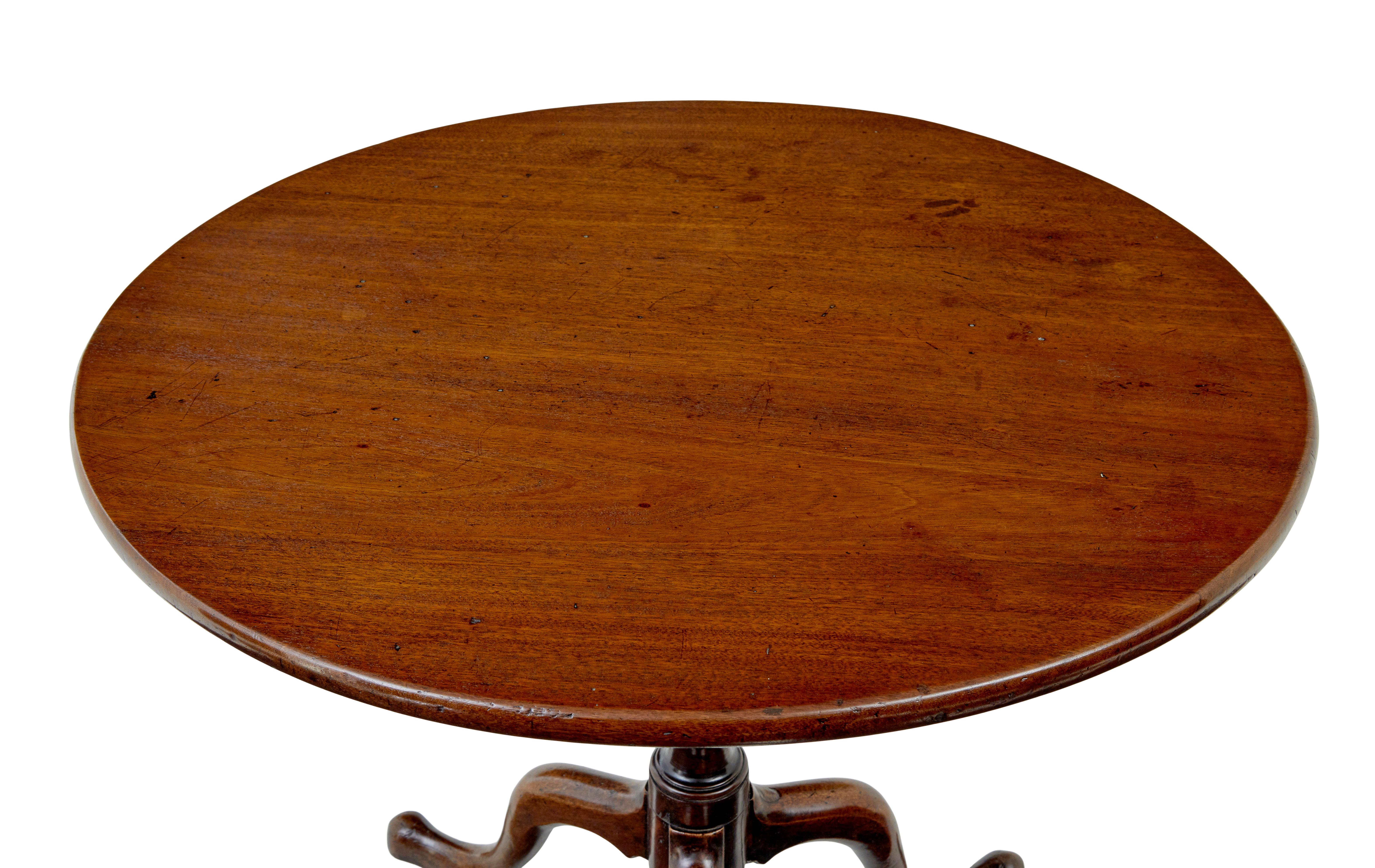 19th Century Early 19th century Georgian tripod table For Sale