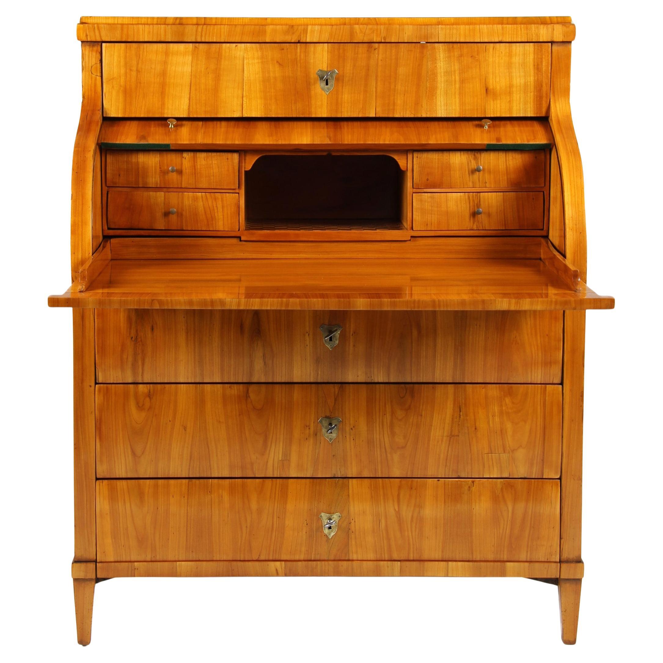 Mesa, secreter y escritorio Biedermeier alemán de principios del siglo XIX, hacia 1820