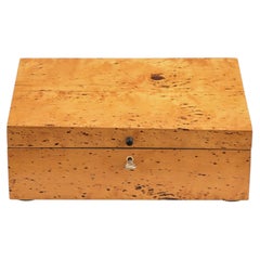 Early 19th Century German Biedermeier Casket Birchwood around 1830