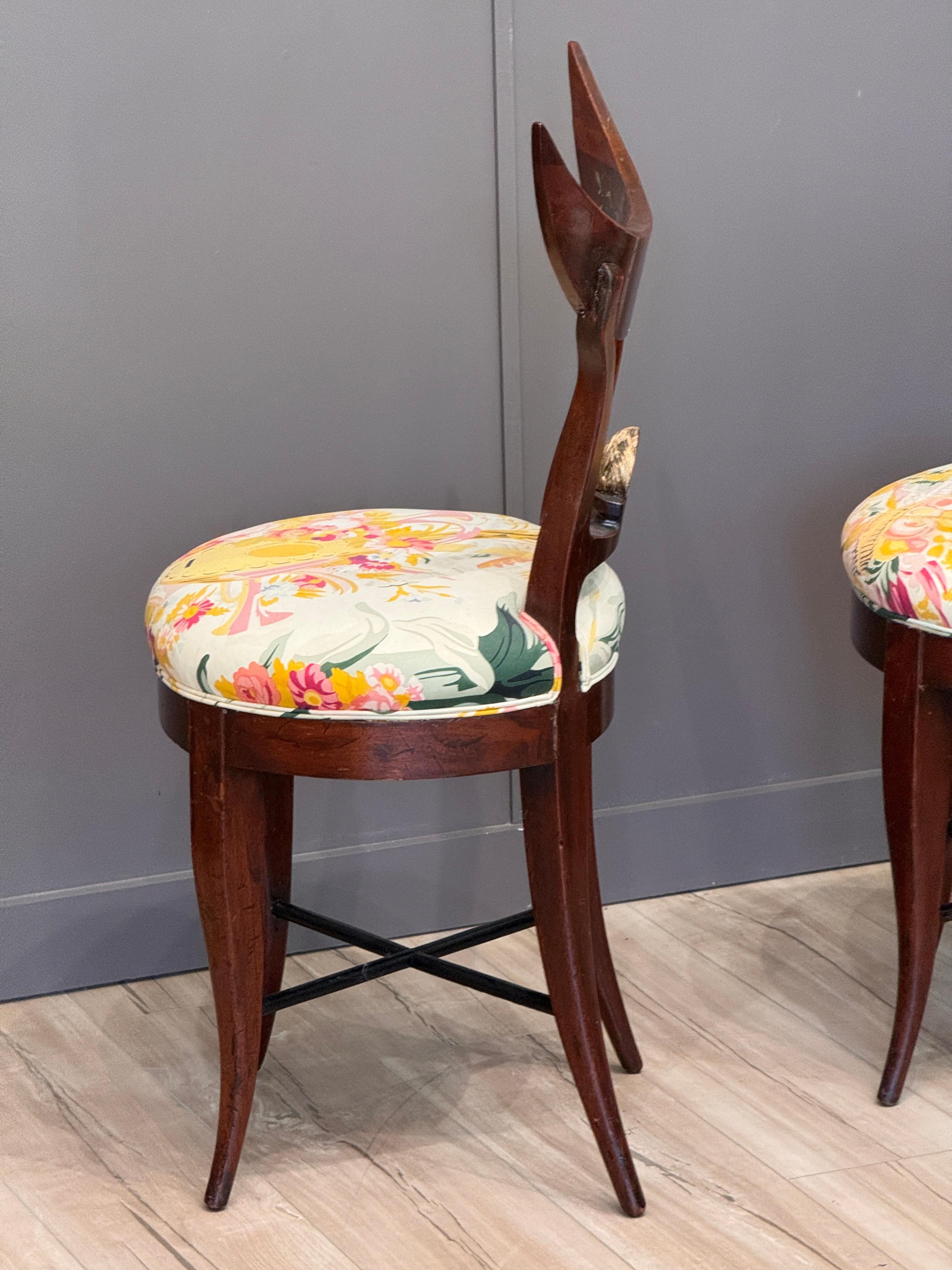Chaises allemandes Biedermeier en acajou peint du début du 19e siècle - Paire en vente 4