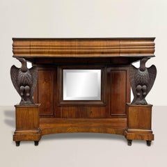 Deutscher Biedermeier-Pfeilertisch des frühen 19. Jahrhunderts