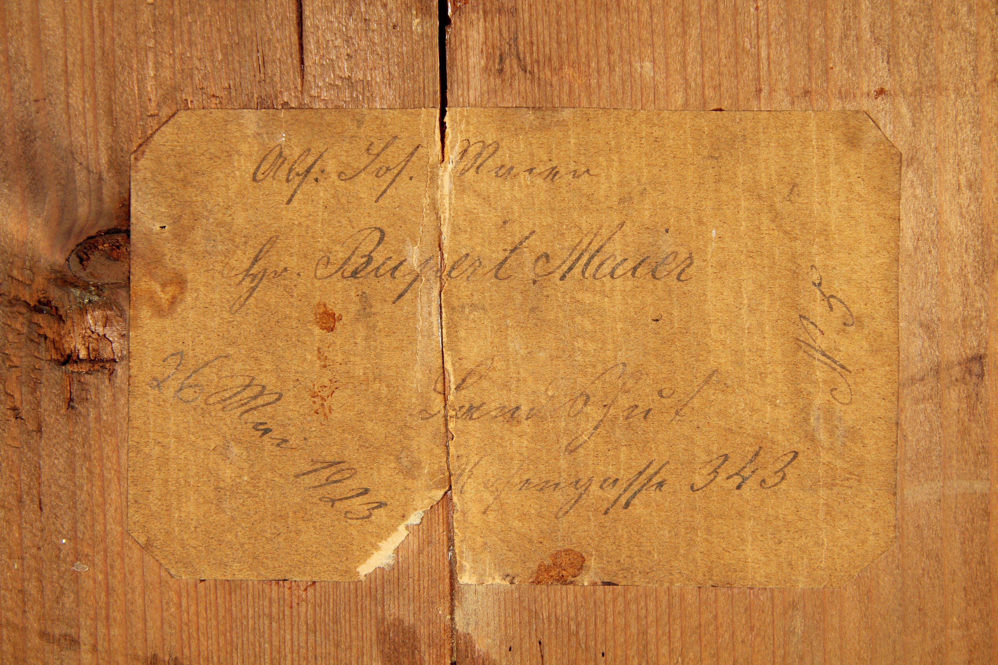 Frühes 19. Jahrhundert Deutscher Biedermeier Schrank, Nussbaum, um 1820 13