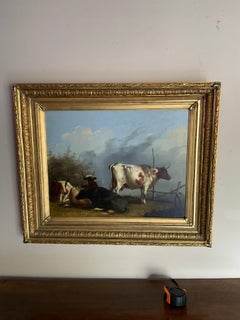 Early 19th century German cow painting
