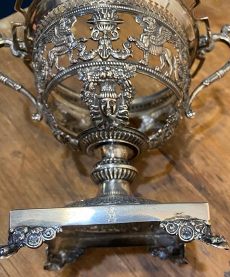 Early 19th Century German Neoclassical Silver Compote by Johann Martin Schott For Sale 1