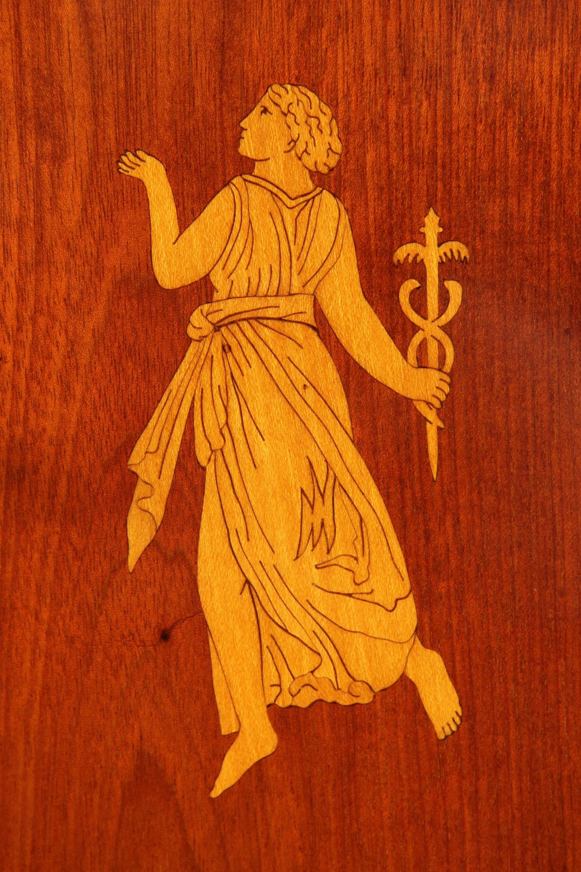 Secrétaire allemand ou danois du début du 19e siècle, acajou, Biedermeier, vers 1815 en vente 5