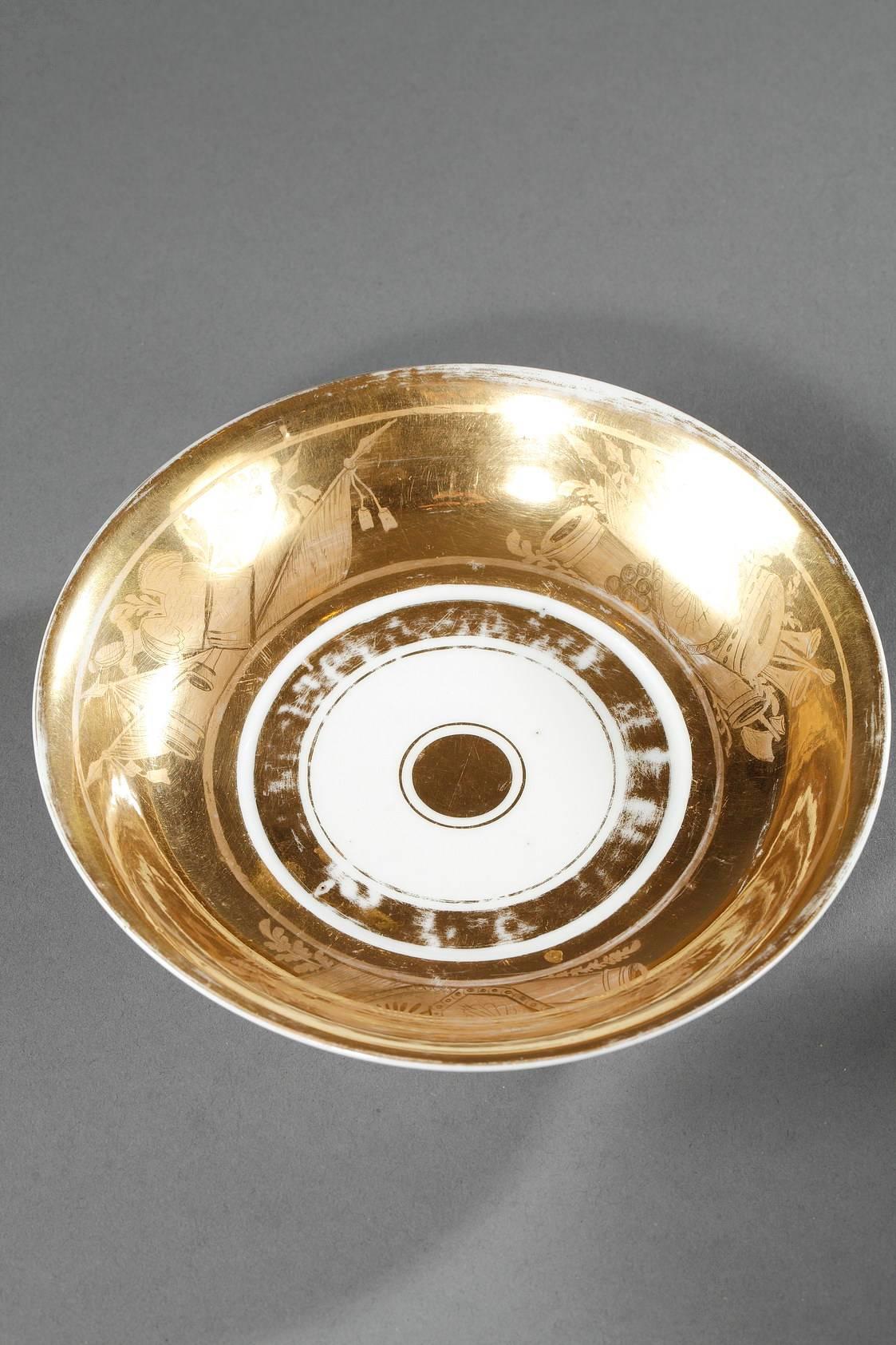 XIXe siècle Coupe en porcelaine allemande du début du 19e siècle en vente