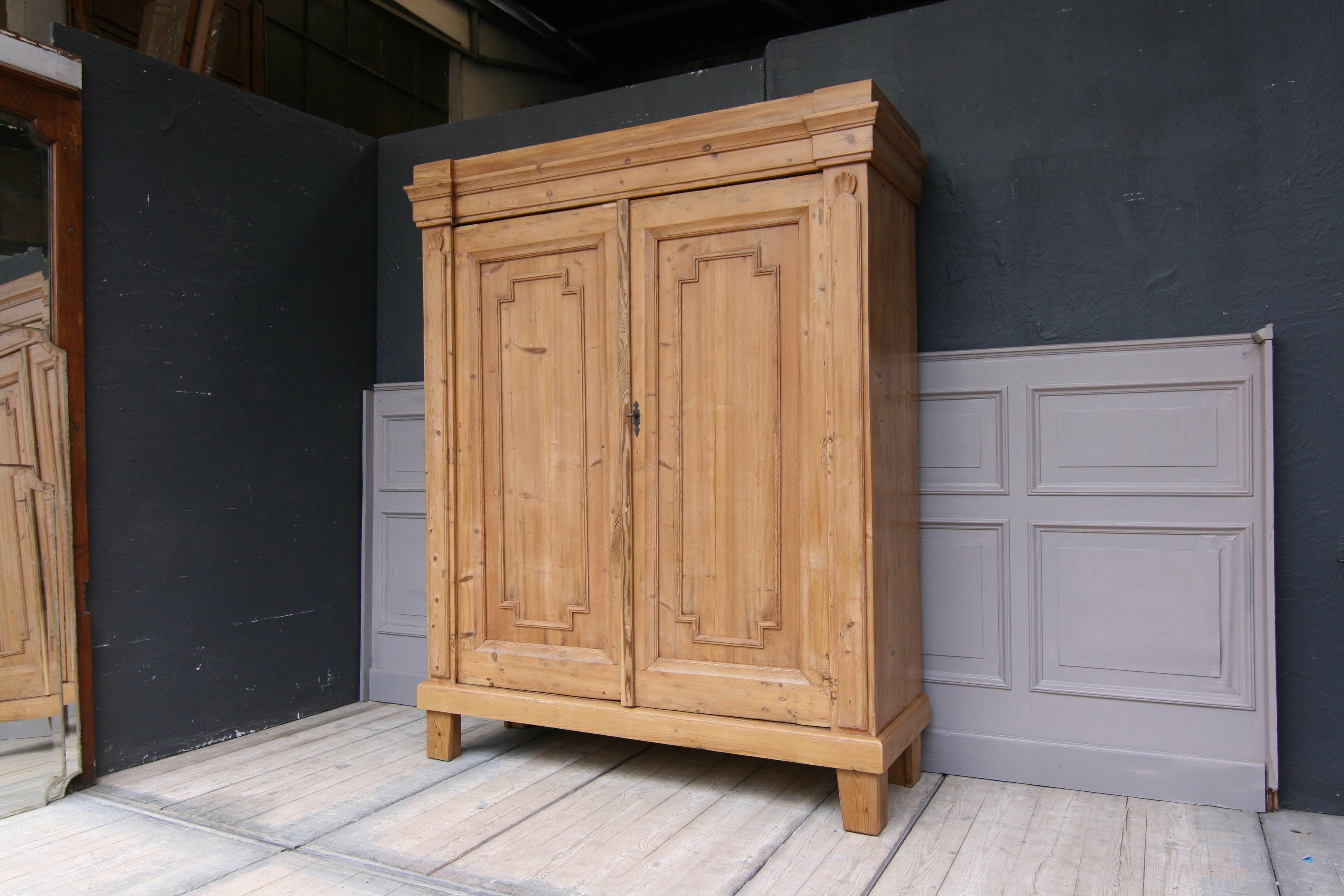 Rustic Early 19th Century German Provincial Cabinet made of Pine