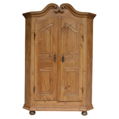 Early 19th Century German Provincial Cabinet Made of Pine