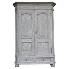Early 19th Century German Provincial Painted Cabinet