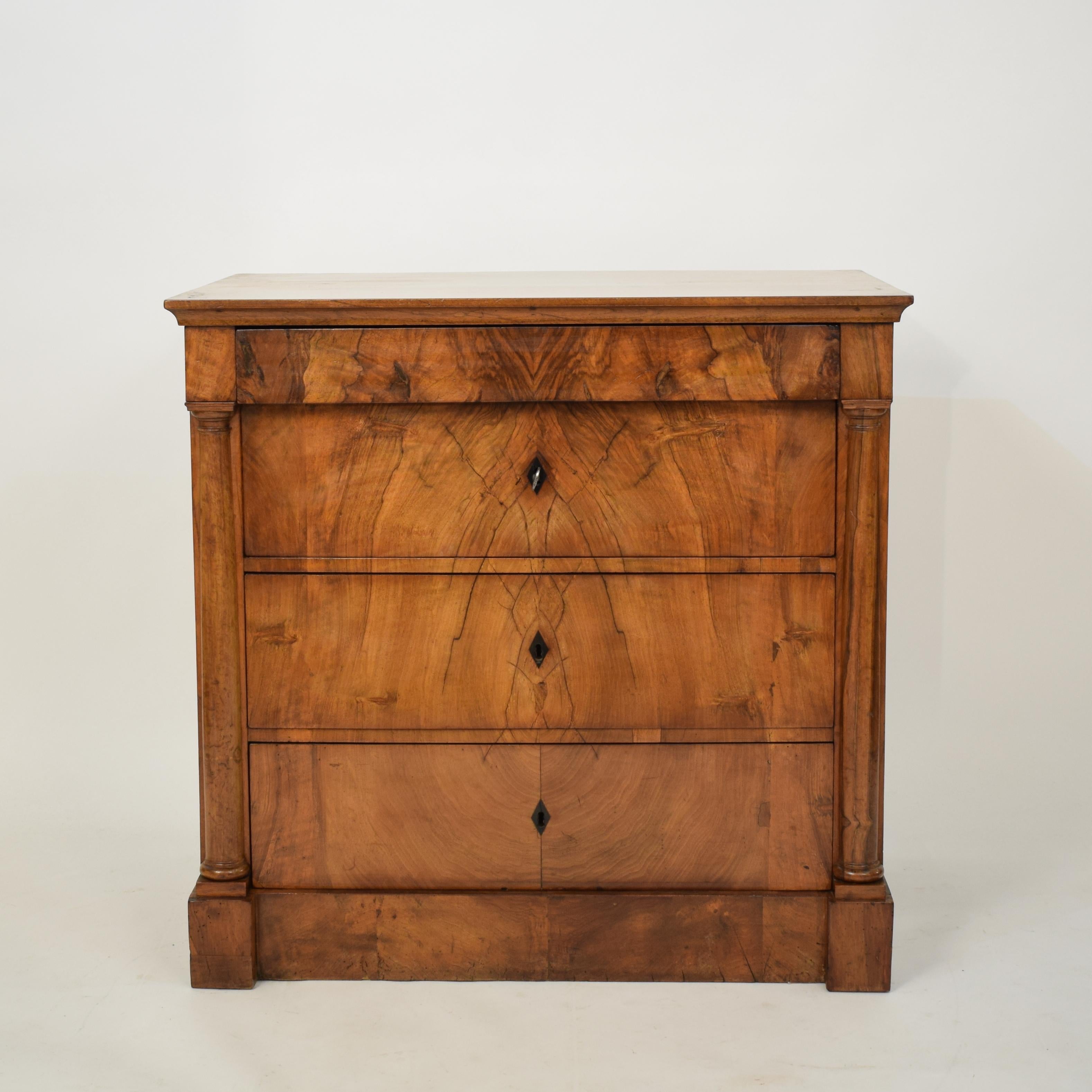 This beautiful Biedermeier commode was made circa 1820 in South Germany. Probably made by the 