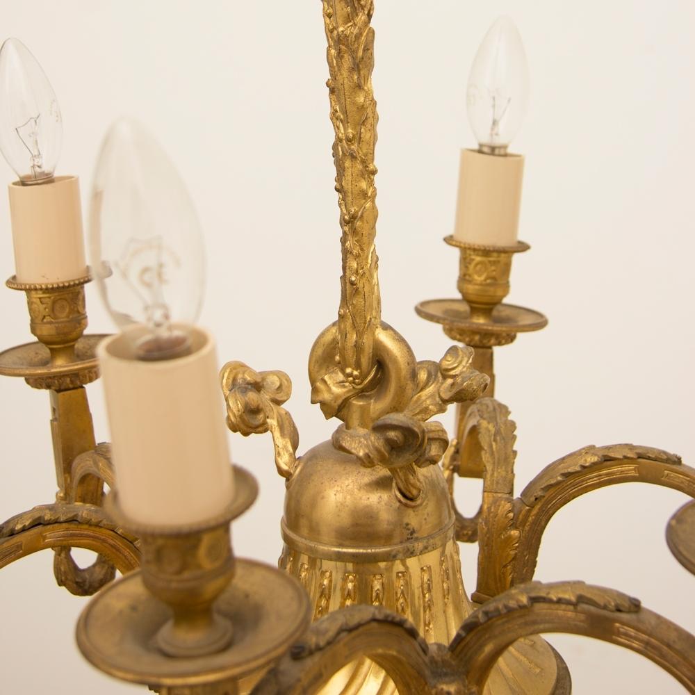 Early 19th Century Gilded and Brass Centre Light For Sale 4