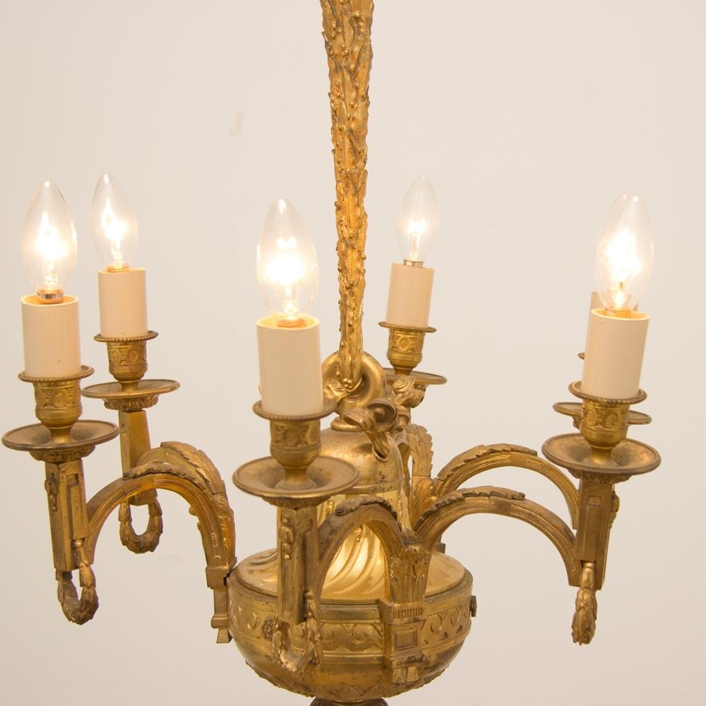 Early 19th Century Gilded and Brass Centre Light For Sale 5