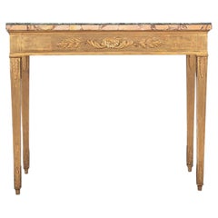 Early 19th Century Gilded Neo Classical Console Table