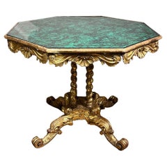 EARLY 19th CENTURY GILDED WOOD TEA TABLE