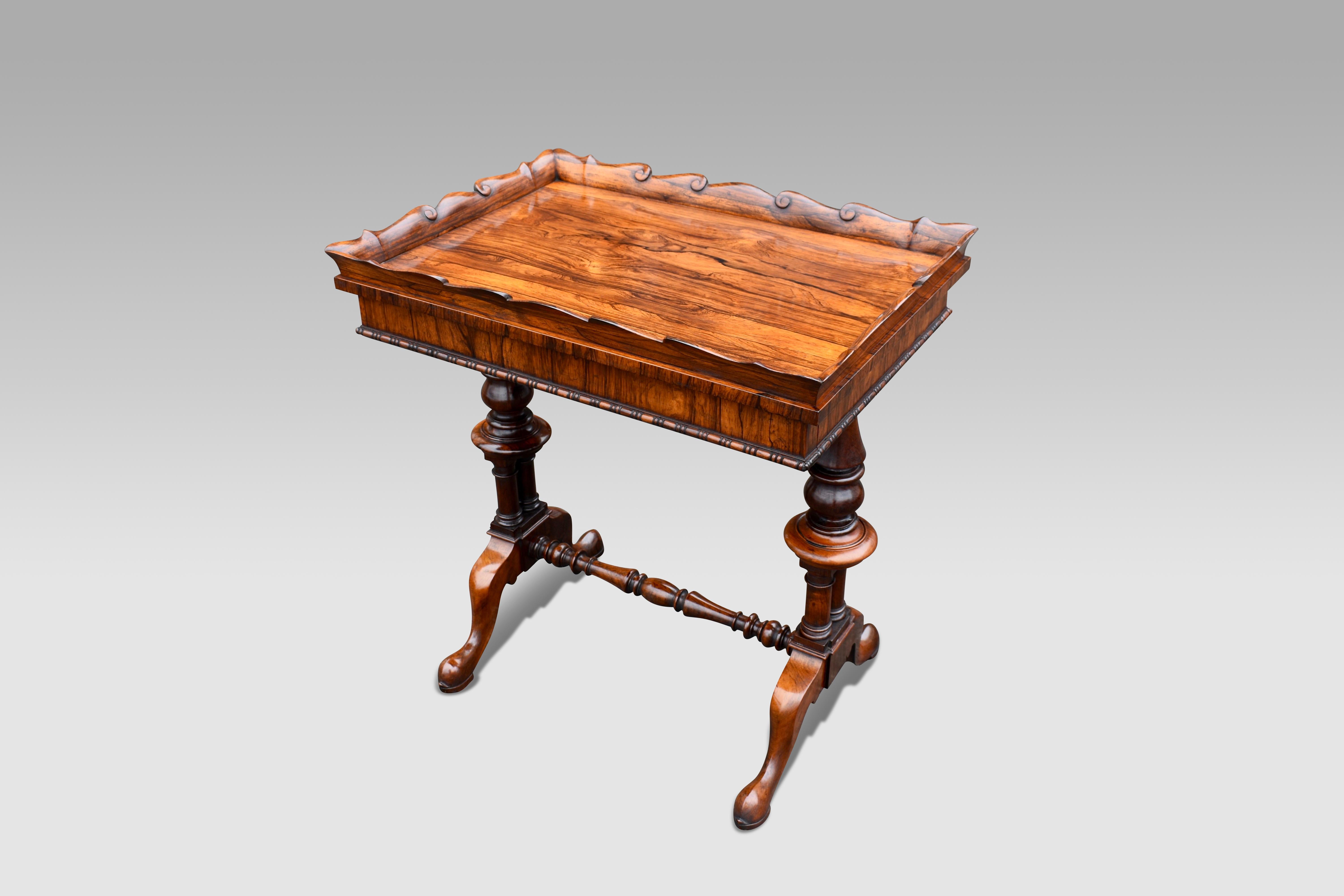 Regency Early 19th Century Gillows Rosewood Work Table For Sale