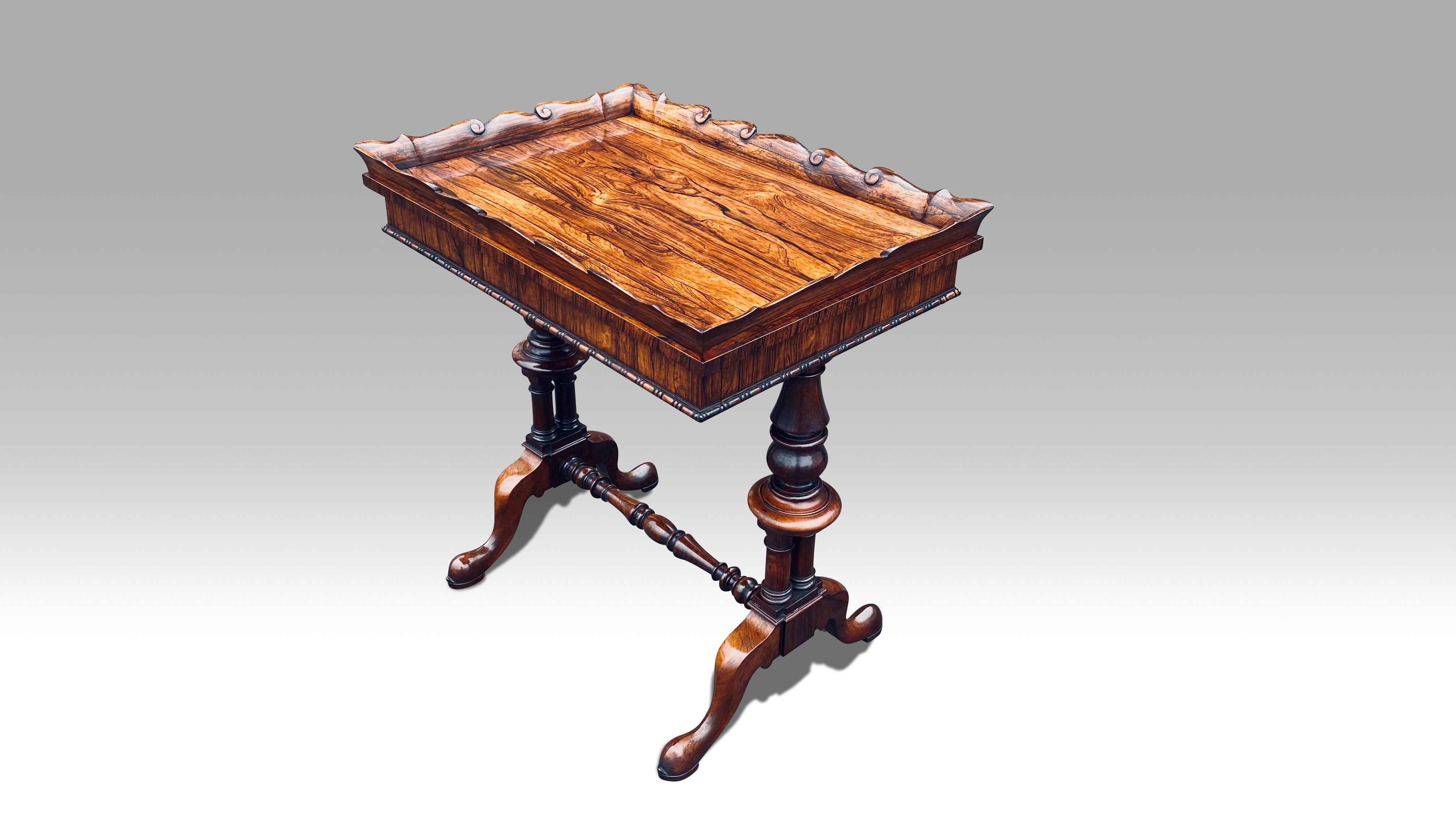 British Early 19th Century Gillows Rosewood Work Table For Sale