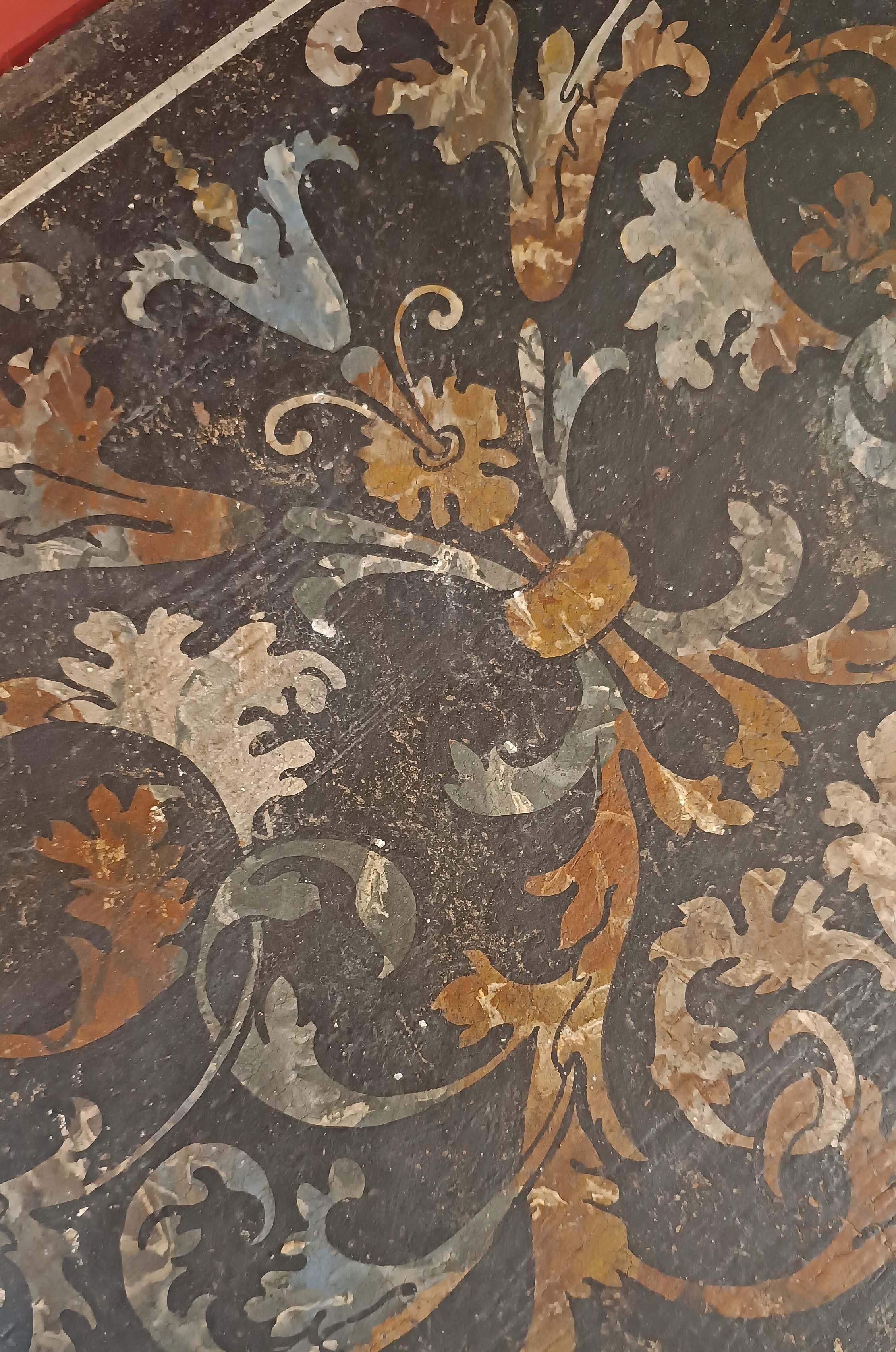 EARLY 19th CENTURY GILT AND PAINTED EMPIRE CONSOLE TABLE in vendita 3