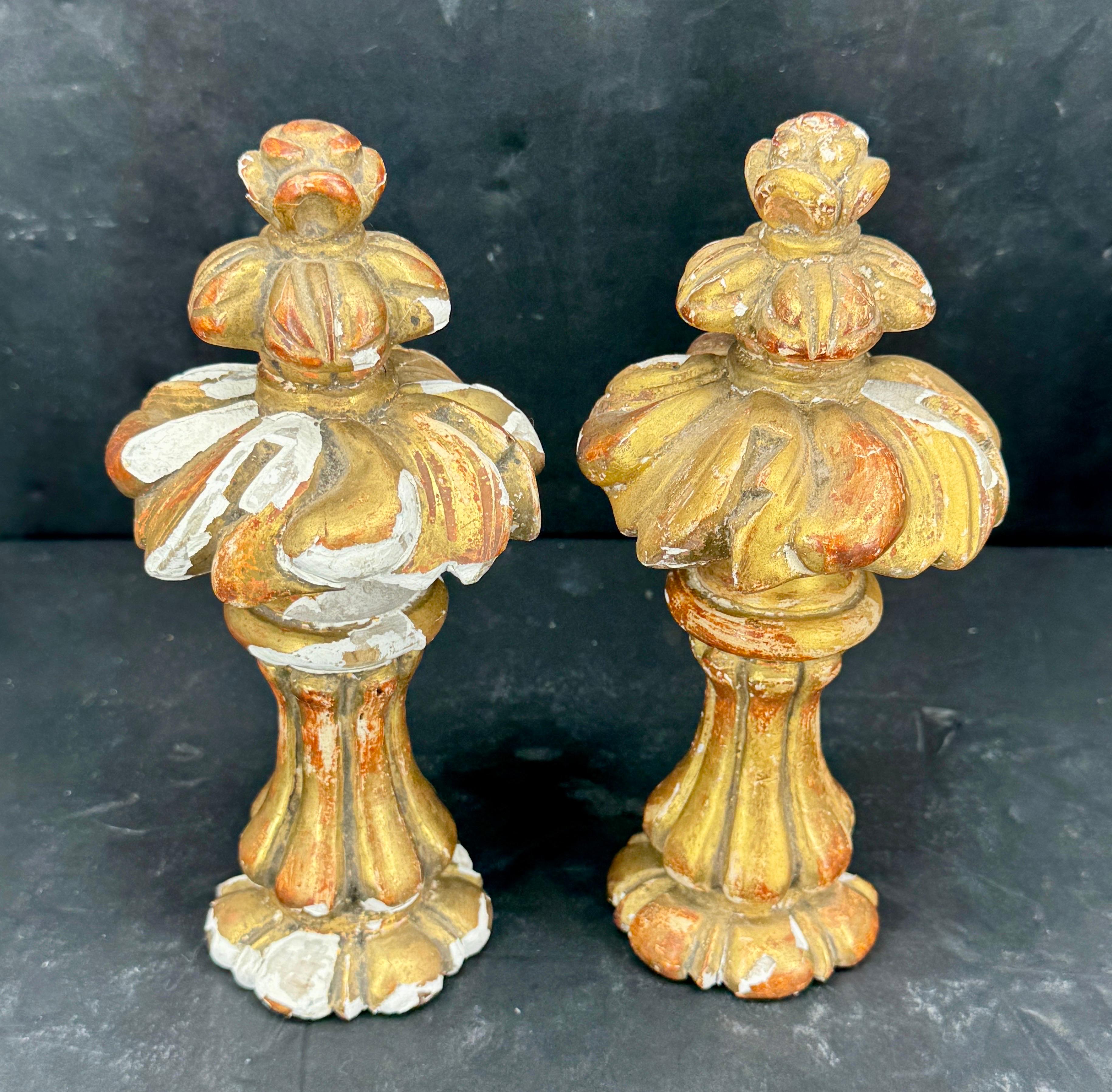 Early 19th Century Gilt Fragments Architectural Sculptures, France For Sale 2