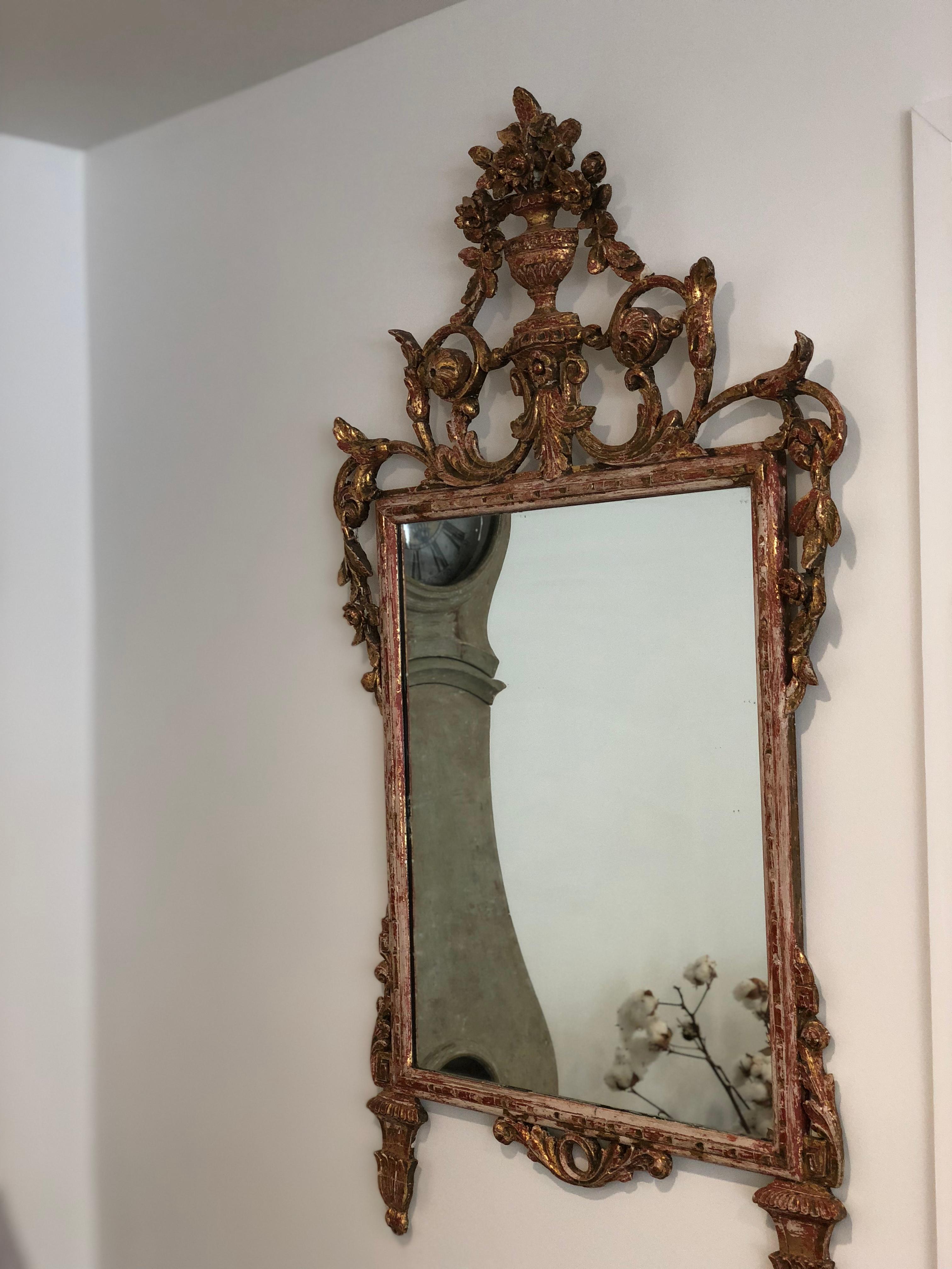 Swedish Early 19th Century Gilt Mirror