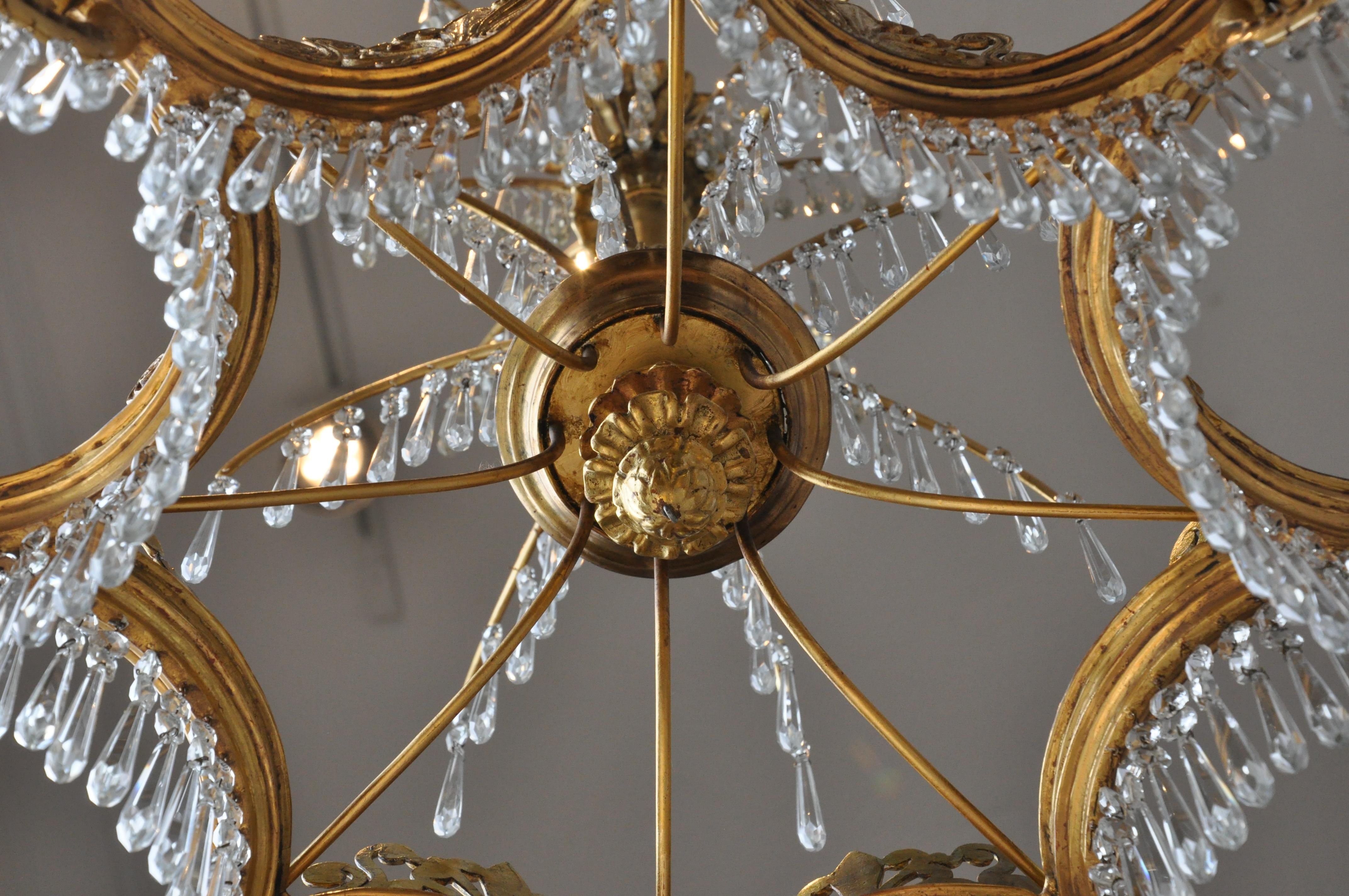 Early 19th Century Gilt Neoclassical Chandelier by Schinkel 2