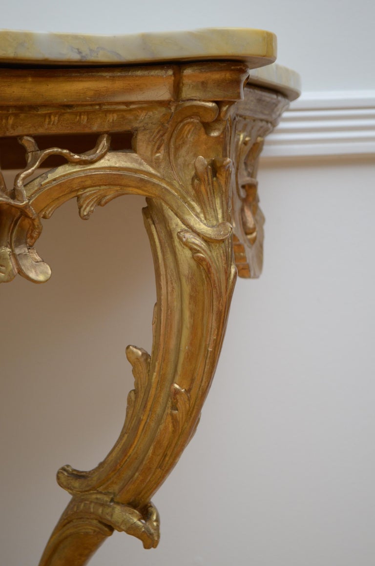 Early 19th Century Giltwood Console Table Hall Table For Sale 2