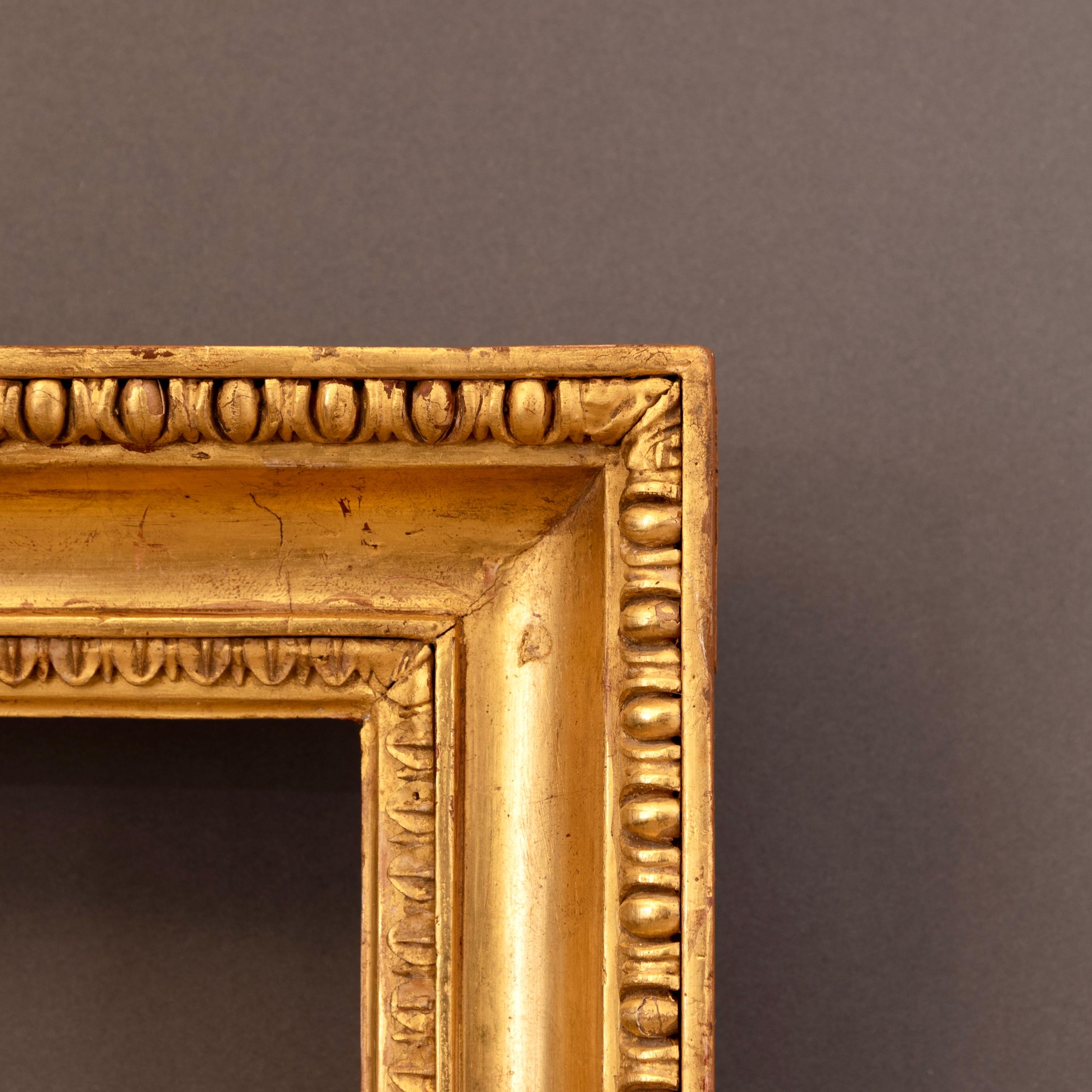 Wood Period Century Giltwood Italian Charles X Frame For Sale