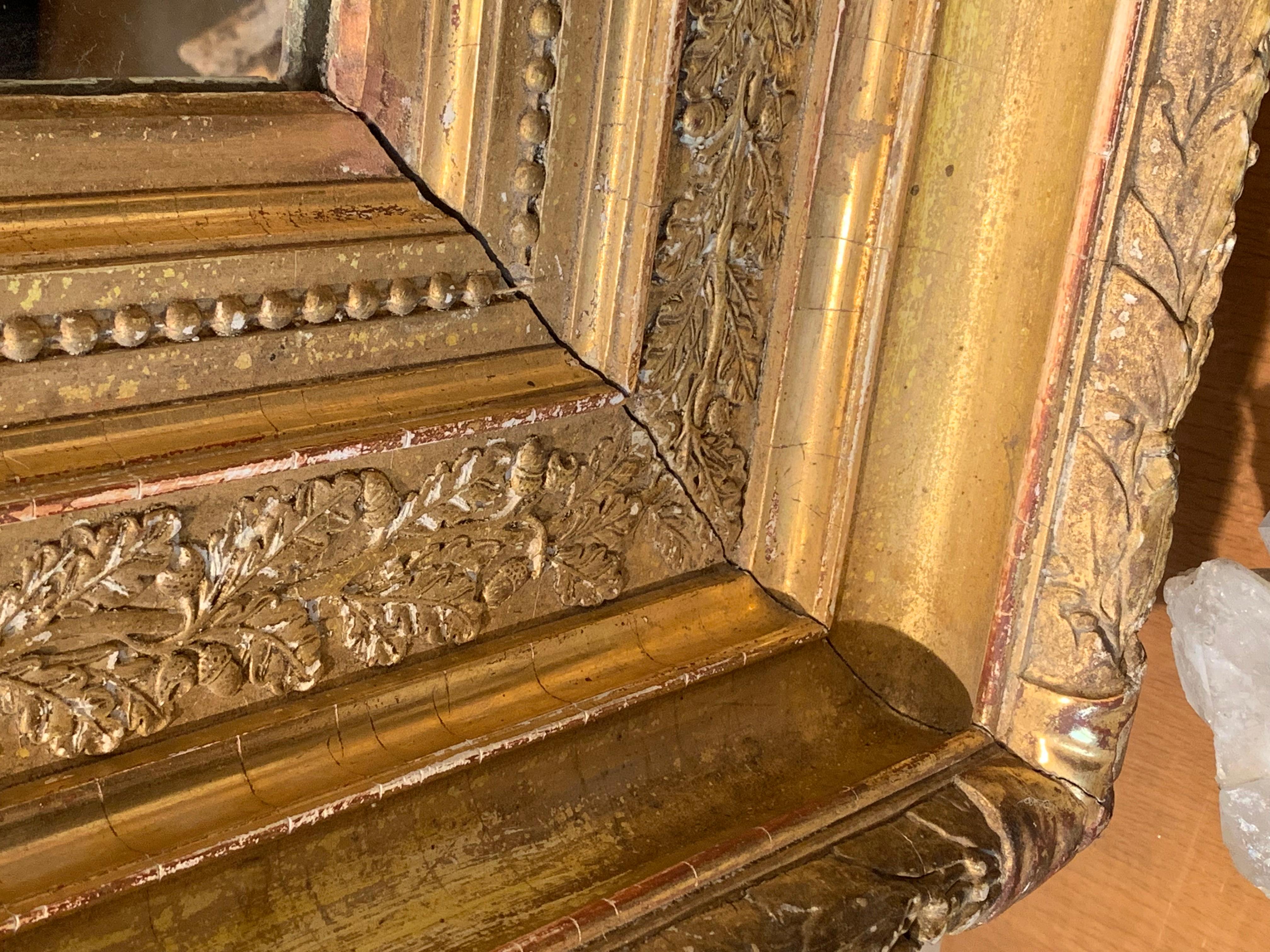 Early 19th Century Giltwood Mirror In Good Condition For Sale In Houston, TX