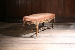 Giltwood-Hocker aus dem frühen 19. Jahrhundert