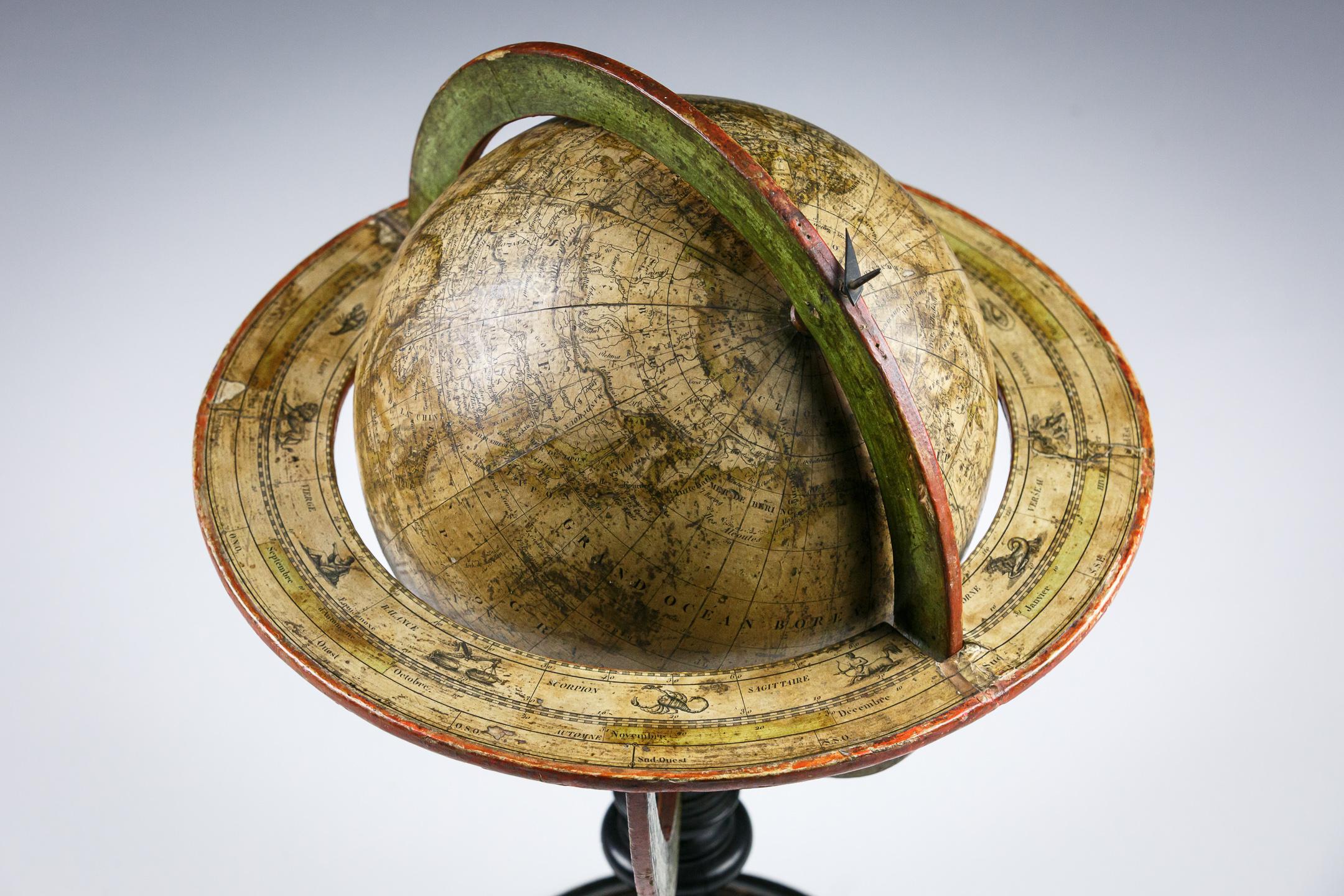 Early 19th Century Globe by L. Vivien 4