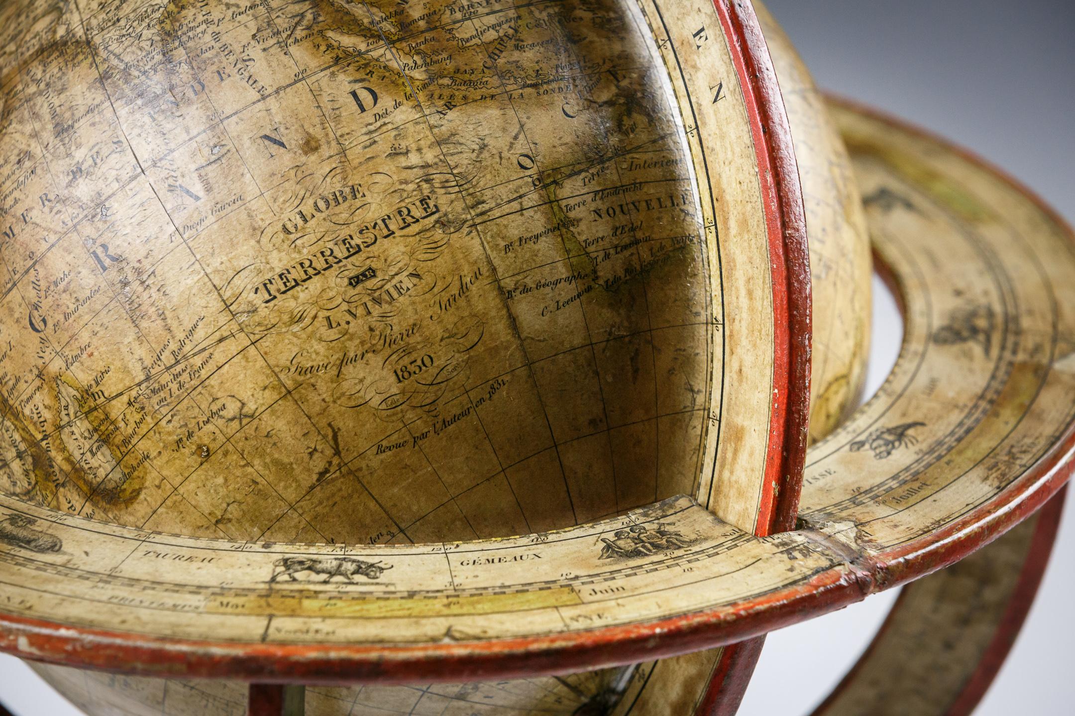 Early 19th Century Globe by L. Vivien 2