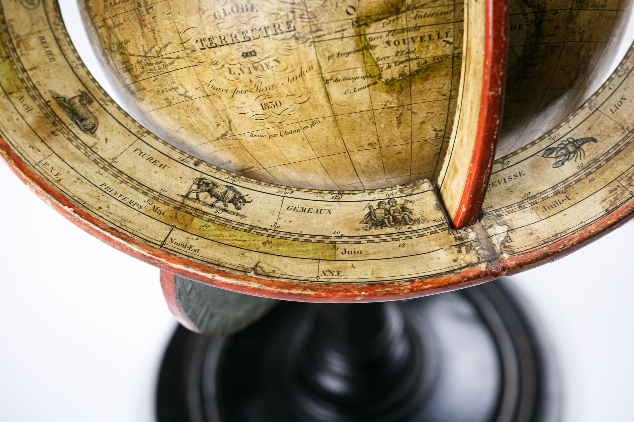 Early 19th Century Globe by L. Vivien 3
