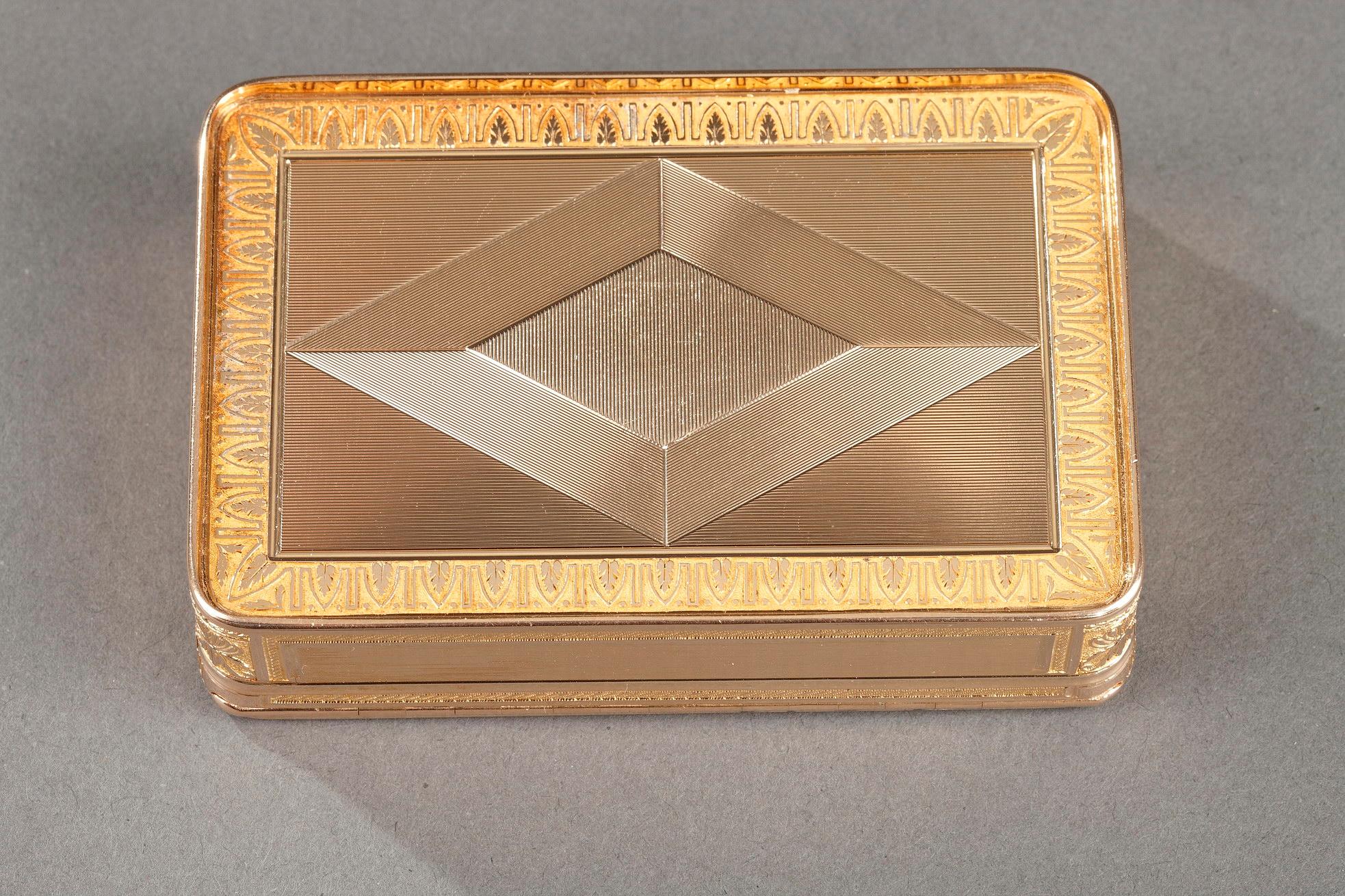 Early 19th century Gold box.  For Sale 1