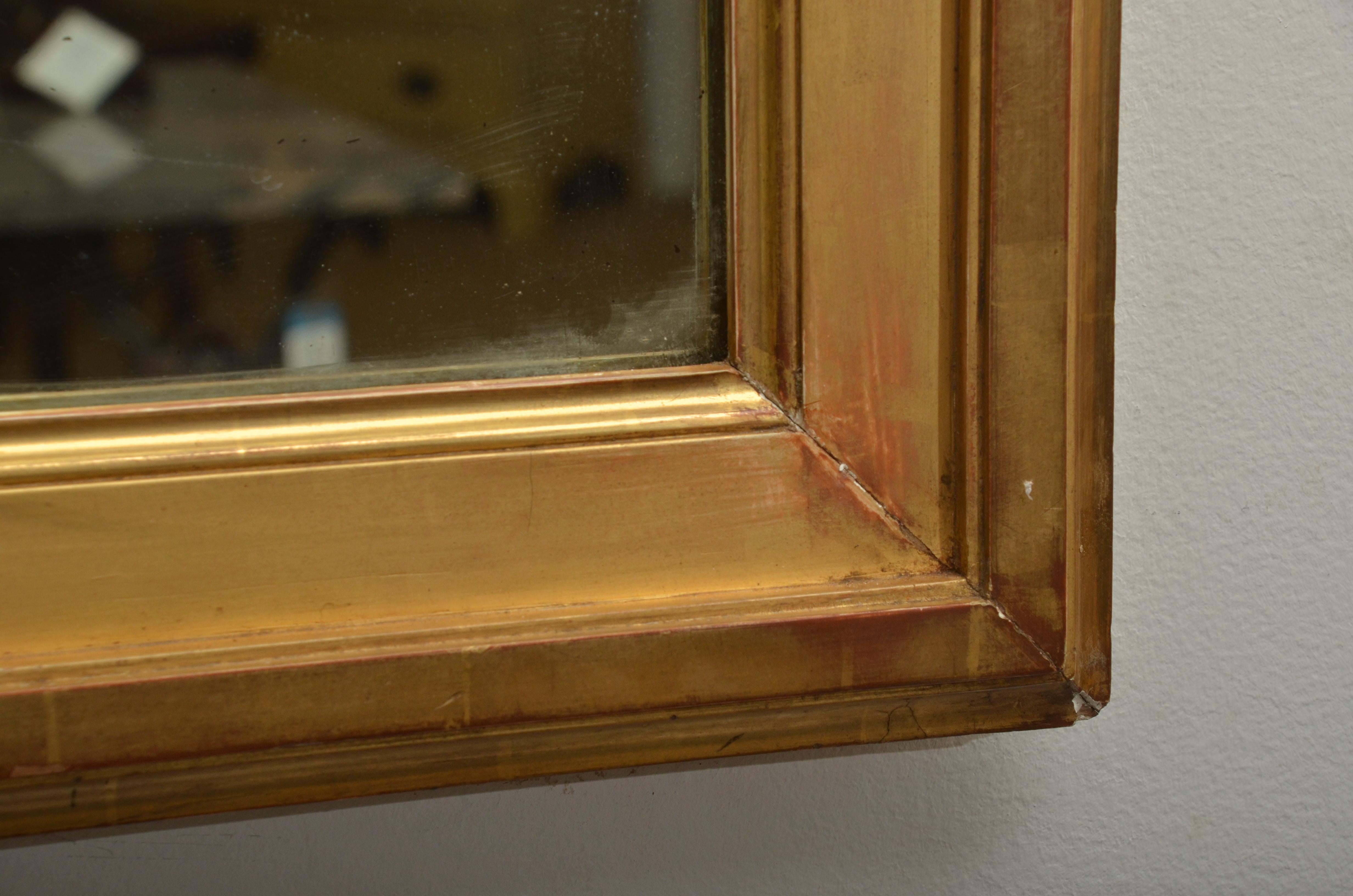 Mid-19th Century Early 19th Century Gold Leaf Mirror, England, circa 1840 For Sale