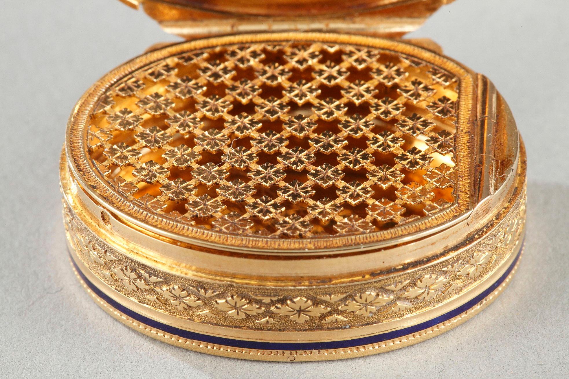 Gold-Vinaigrette aus dem frühen 19. Jahrhundert 1