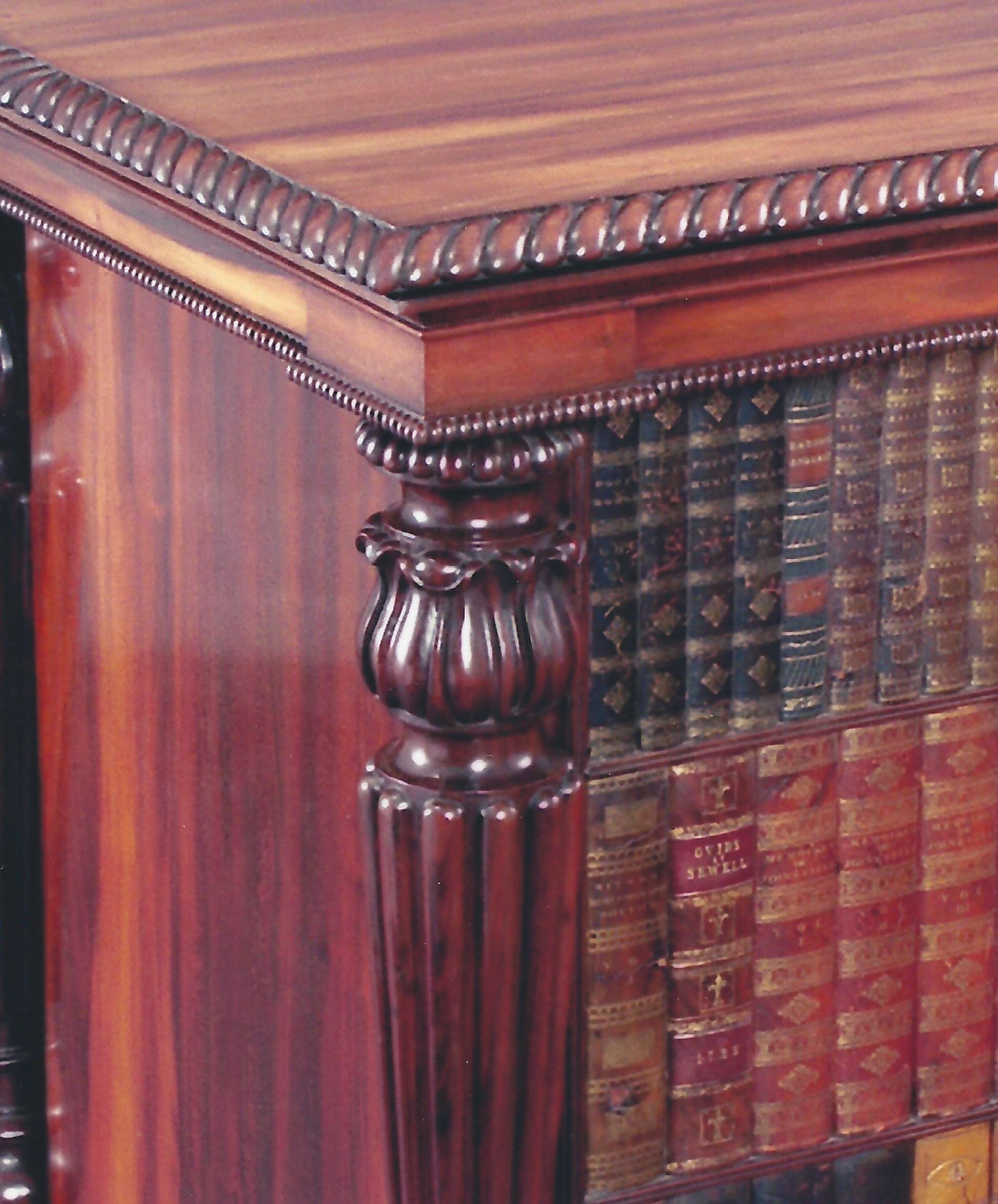 Regency period Goncalo Alves Library Folio Cabinet Attributed to Gillows, 1825 In Good Condition In London, GB