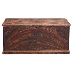 Used Early 19th Century Grain Painted Chest
