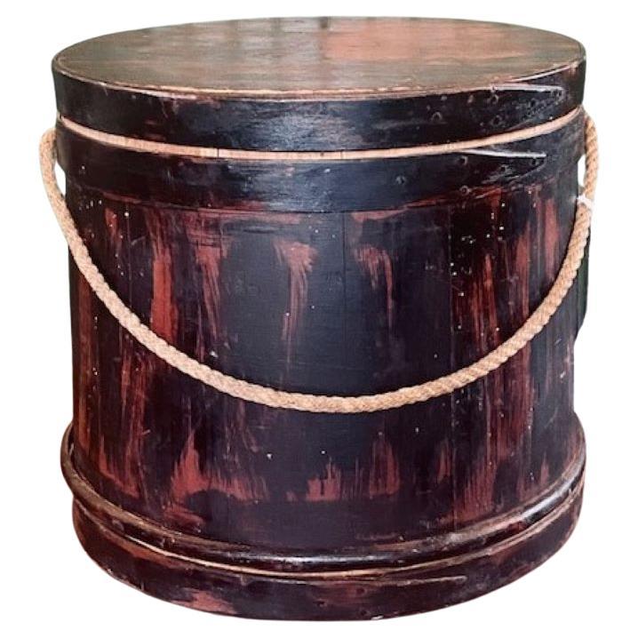 Early 19th Century Grain Painted Firkin For Sale