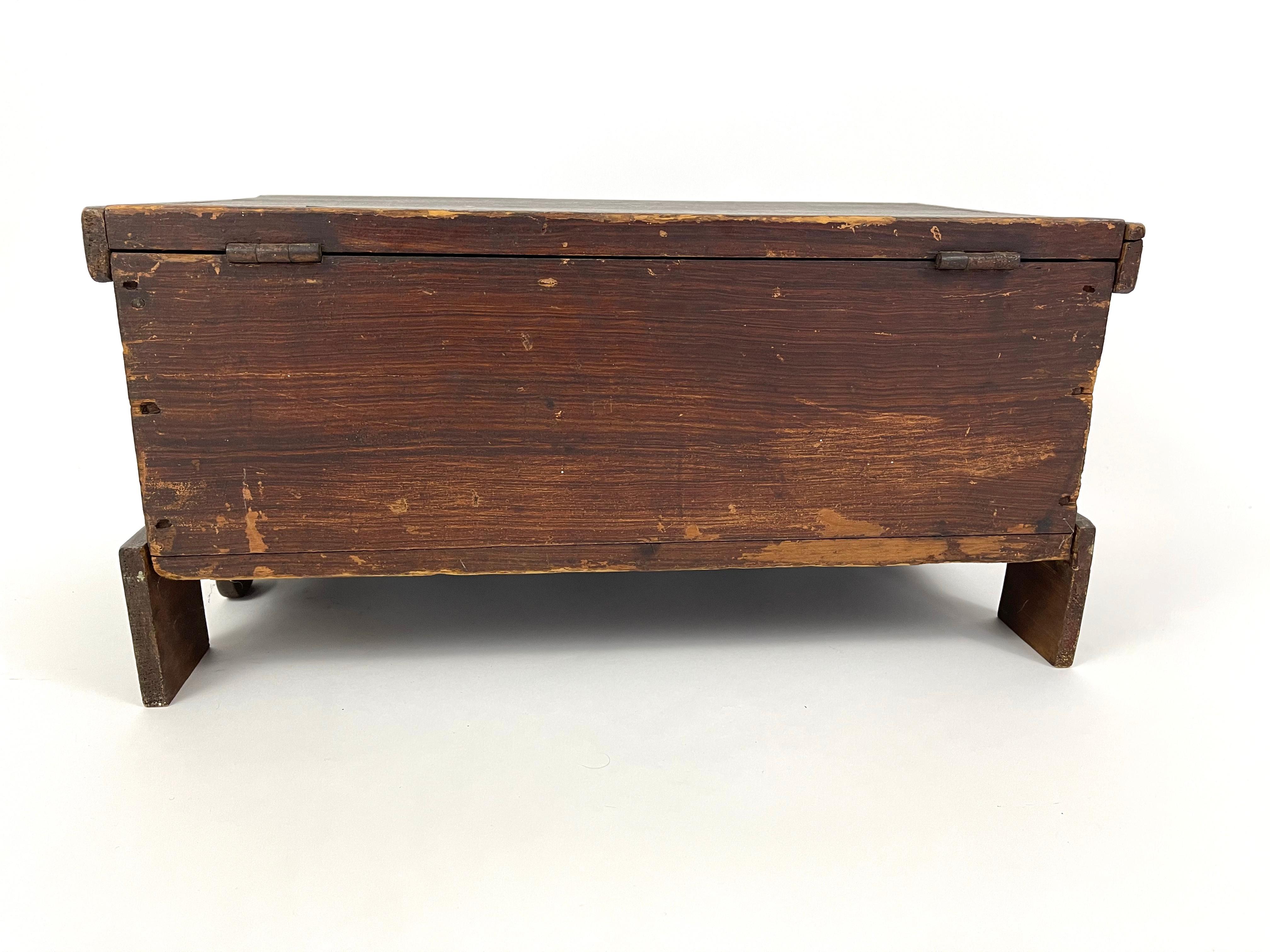 Early 19th Century Grain Painted Pine Box 7