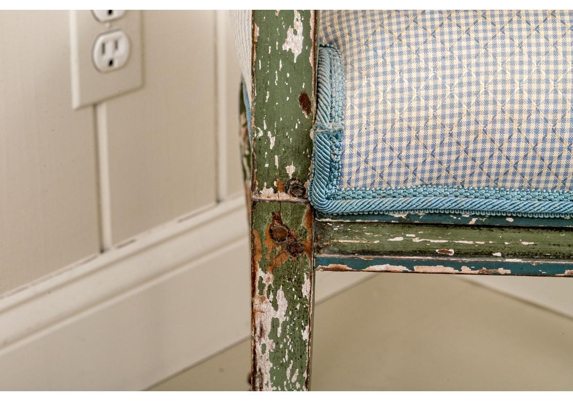 Chaise d'appoint gustavienne du début du 19e siècle avec finition peinte en vente 8