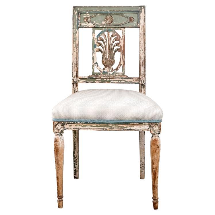 Early 19th Century Gustavian Paint Finished Side Chair