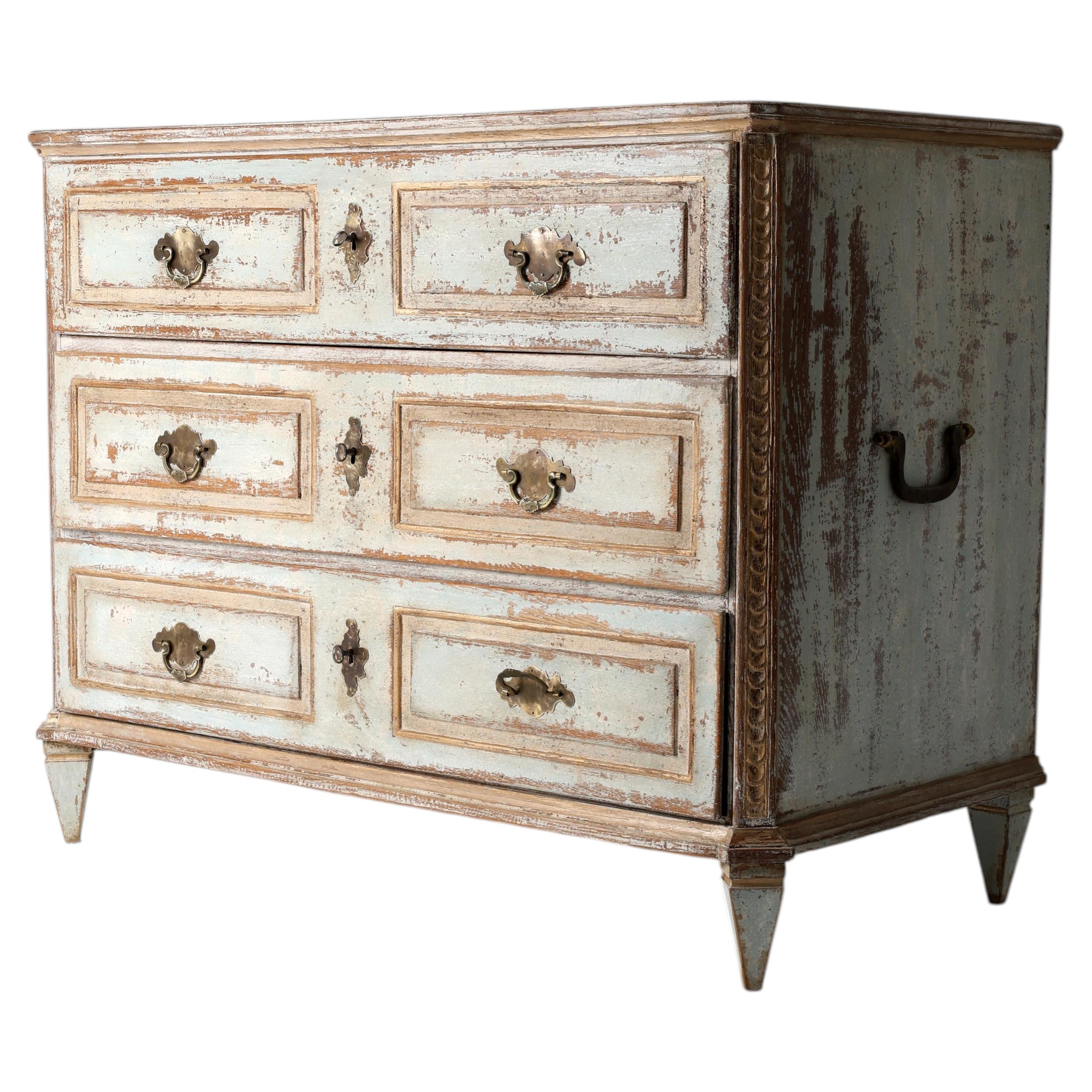 Early 19th Century Gustavian Style Chest of Drawers, Circa 1800