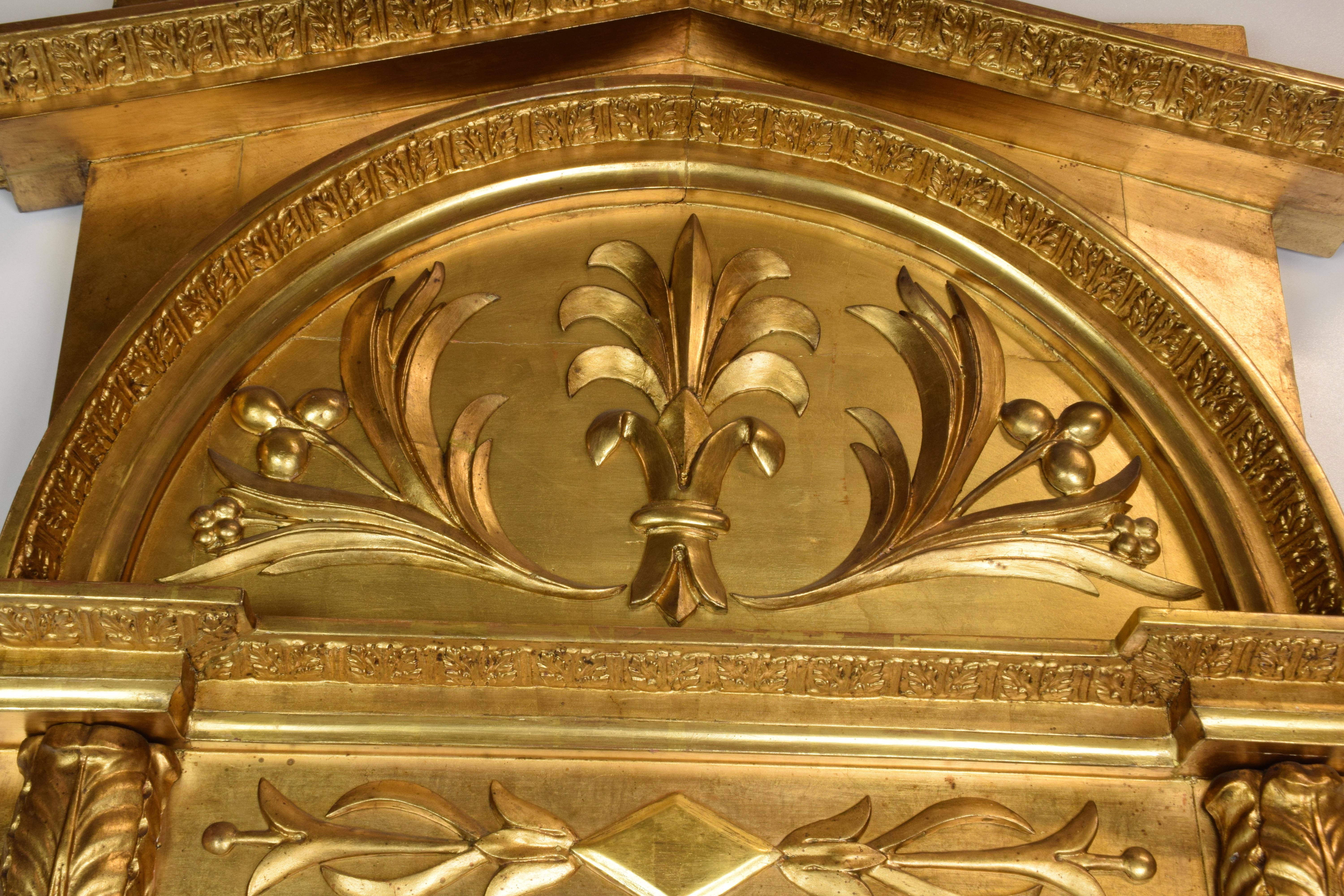 Table console et miroir en bois doré de style gustavien du début du XIXe siècle en vente 2